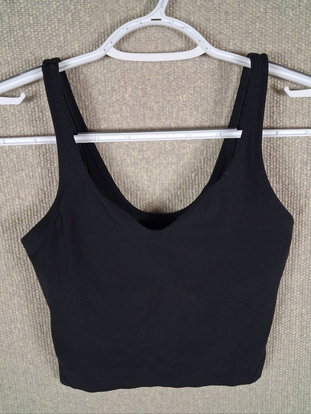 Lululemon Align Tank Top Womens 0 Black Sleeveless Crop Yoga Shelf Bra Training